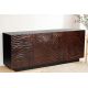 Comode - Comoda cu model 3D, Lemn Salcam, Maro, FLUID 175cm