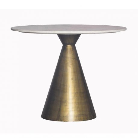 Mese dining - Masa Rotunda Bistro, Marmura, Metal, ELEGANCIA 100cm