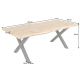 Mese dining - Masa Design Industrial WILD 160cm, aspect stejar salbatic