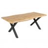 Masa Design Industrial WILD 160cm, aspect stejar salbatic