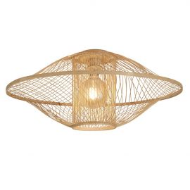 Plafoniere - Plafoniera Eco, Bambus, Maui natural, L