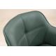 Seturi scaune, HoReCa - Set 2 scaune Pivotante, Piele Naturala, Verde, Euphoria