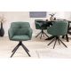 Seturi scaune, HoReCa - Set 2 scaune Pivotante, Piele Naturala, Verde, Euphoria