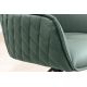Seturi scaune, HoReCa - Set 2 scaune Pivotante, Piele Naturala, Verde, Euphoria