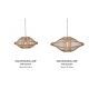 Pendule, Lustre suspendate - Lustra/Pendul Eco, Bambus, Maui natural, S