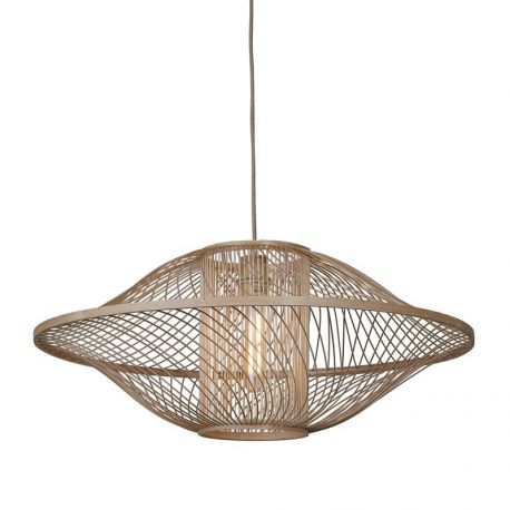Pendule, Lustre suspendate - Lustra/Pendul Eco, Bambus, Maui natural, L