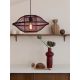 Pendule, Lustre suspendate - Lustra/Pendul Eco, Bambus, Maui visiniu, S
