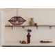 Pendule, Lustre suspendate - Lustra/Pendul Eco, Bambus, Maui visiniu, S