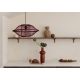 Pendule, Lustre suspendate - Lustra/Pendul Eco, Bambus, Maui visiniu, S
