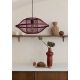 Pendule, Lustre suspendate - Lustra/Pendul Eco, Bambus, Maui visiniu, S