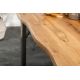 Mese dining - Masa Design Industrial, Lemn, Metal, Living Edge 180cm