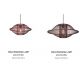 Pendule, Lustre suspendate - Lustra/Pendul Eco, Bambus, Maui visiniu, L