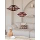 Pendule, Lustre suspendate - Lustra/Pendul Eco, Bambus, Maui visiniu, L
