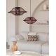 Pendule, Lustre suspendate - Lustra/Pendul Eco, Bambus, Maui visiniu, L