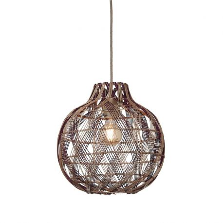 Pendule, Lustre suspendate - Lustra/Pendul Eco, Bambus, Mendoza natural/maro, S