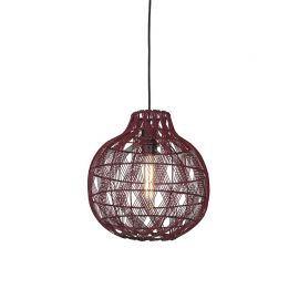 Pendule, Lustre suspendate - Lustra/Pendul Eco, Bambus, Mendoza visiniu, S