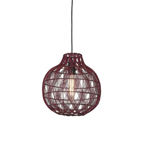 Pendule, Lustre suspendate - Lustra/Pendul Eco, Bambus, Mendoza visiniu, S
