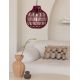 Pendule, Lustre suspendate - Lustra/Pendul Eco, Bambus, Mendoza visiniu, S