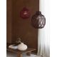 Pendule, Lustre suspendate - Lustra/Pendul Eco, Bambus, Mendoza visiniu, S