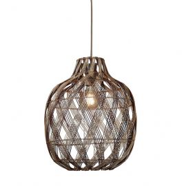 Pendule, Lustre suspendate - Lustra/Pendul Eco, Bambus, Mendoza natural/maro, L