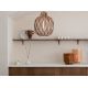 Pendule, Lustre suspendate - Lustra/Pendul Eco, Bambus, Mendoza natural/maro, L