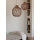Pendule, Lustre suspendate - Lustra/Pendul Eco, Bambus, Mendoza natural/maro, L
