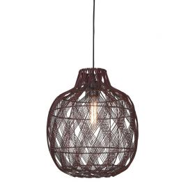 Pendule, Lustre suspendate - Lustra/Pendul Eco, Bambus, Mendoza visiniu, L