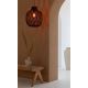 Pendule, Lustre suspendate - Lustra/Pendul Eco, Bambus, Mendoza visiniu, L