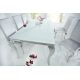 Mese dining - Masa Dining Eleganta, Sticla, Alb, Modern Barock 200cm