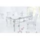 Mese dining - Masa Dining Eleganta, Sticla, Alb, Modern Barock 180cm