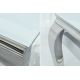 Mese dining - Masa Dining Eleganta, Sticla, Alb, Modern Barock 180cm