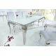 Mese dining - Masa Dining Eleganta, Sticla, Alb, Modern Barock 180cm