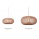 Pendule, Lustre suspendate - Lustra/Pendul Eco, Ratan, Arizona natural, S