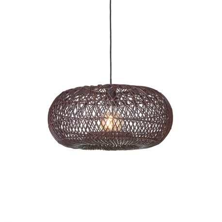 Pendule, Lustre suspendate - Lustra/Pendul Eco, Ratan, Arizona visiniu, S