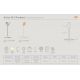 Pendule, Lustre suspendate - Lustra, Pendul LED, Design Nordic Minimalist, Artist 25cm, Stainless steel