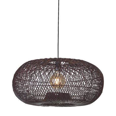 Pendule, Lustre suspendate - Lustra/Pendul Eco, Ratan, Arizona visiniu, L