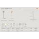 Pendule, Lustre suspendate - Lustra, Pendul LED, Design Nordic Minimalist, Artist 40cm, Stainless steel