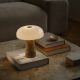 Veioze - Veioza Design Nordic Minimalist, Marmura, Sticla, Glossy Mini bej