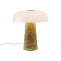 Veioza Design Nordic Minimalist, Marmura, Sticla, Glossy Mini bej