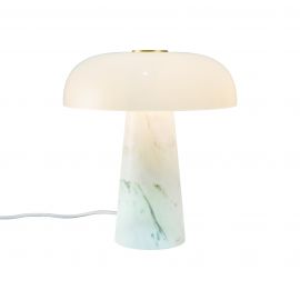 Veioze - Veioza Design Nordic Minimalist, Marmura, Sticla, Glossy Mini alb