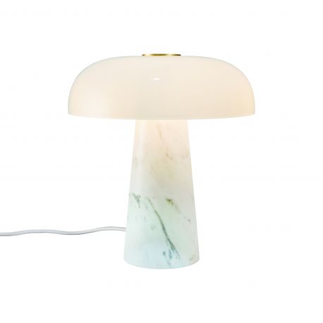 Veioze - Veioza Design Nordic Minimalist, Marmura, Sticla, Glossy Mini alb