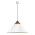 Lustra, Pendul Design Nordic Minimalist, Lemn, Metal, Kinto alb