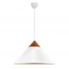 Lustra, Pendul Design Nordic Minimalist, Lemn, Metal, Kinto alb