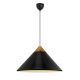 Lustra, Pendul Design Nordic Minimalist, Lemn, Metal, Kinto negru