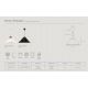 Pendule, Lustre suspendate - Lustra, Pendul Design Nordic Minimalist, Lemn, Metal, Kinto negru