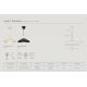 Pendule, Lustre suspendate - Lustra, Pendul Design Modern Minimalist, Metal, Latif bej
