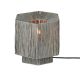 Veioza/Lampa Eco din Rafie, Panama octogon S, gri
