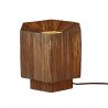 Veioza/Lampa Eco din Rafie, Panama octogon S, maro