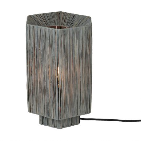 Veioze - Veioza/Lampa Eco din Rafie, Panama octogon L, gri