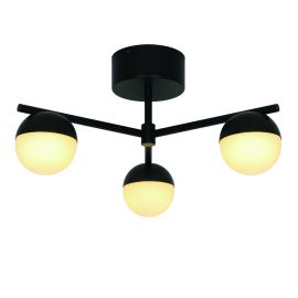 Lustre aplicate - Lustra Design Minimalist Stil Nordic Contina 3L negru